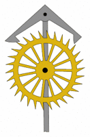 Anchor escapement animation 217x328px